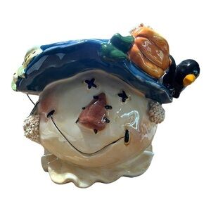 AM Creations Englewood Scarecrow Ceramic Bucket with Handle